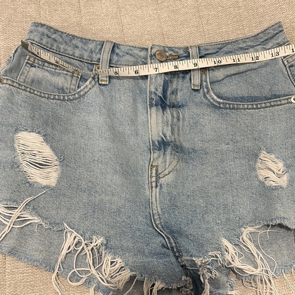 Forever 21 Denim Distressed Women Shorts - Picture 6 of 8